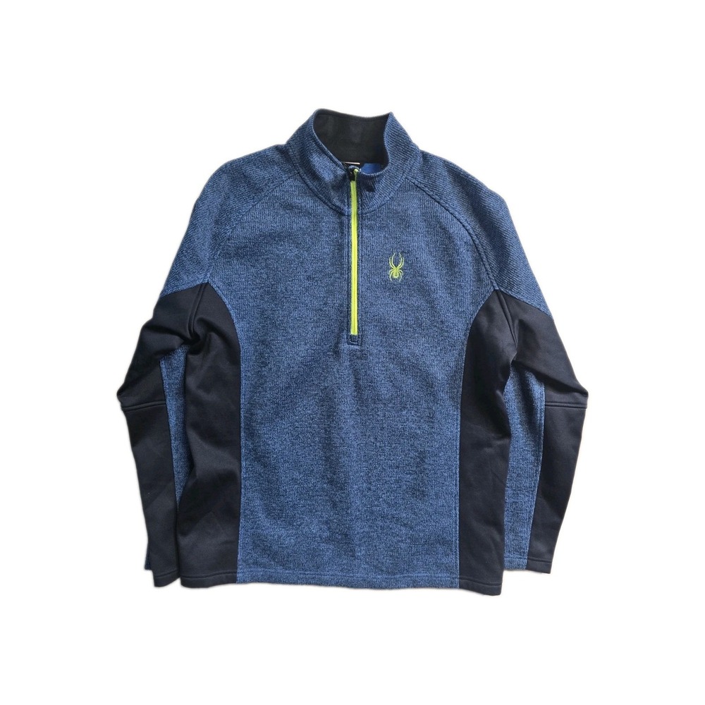 Spyder Outbound Sweater Men's XXL Blue Black Athletic Skater Streetwear
